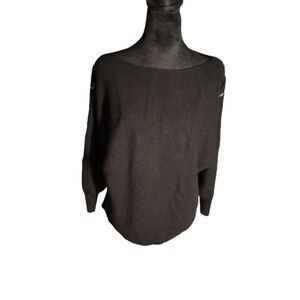 Carmen Marc Valvo Women's Size Medium Black Sweater